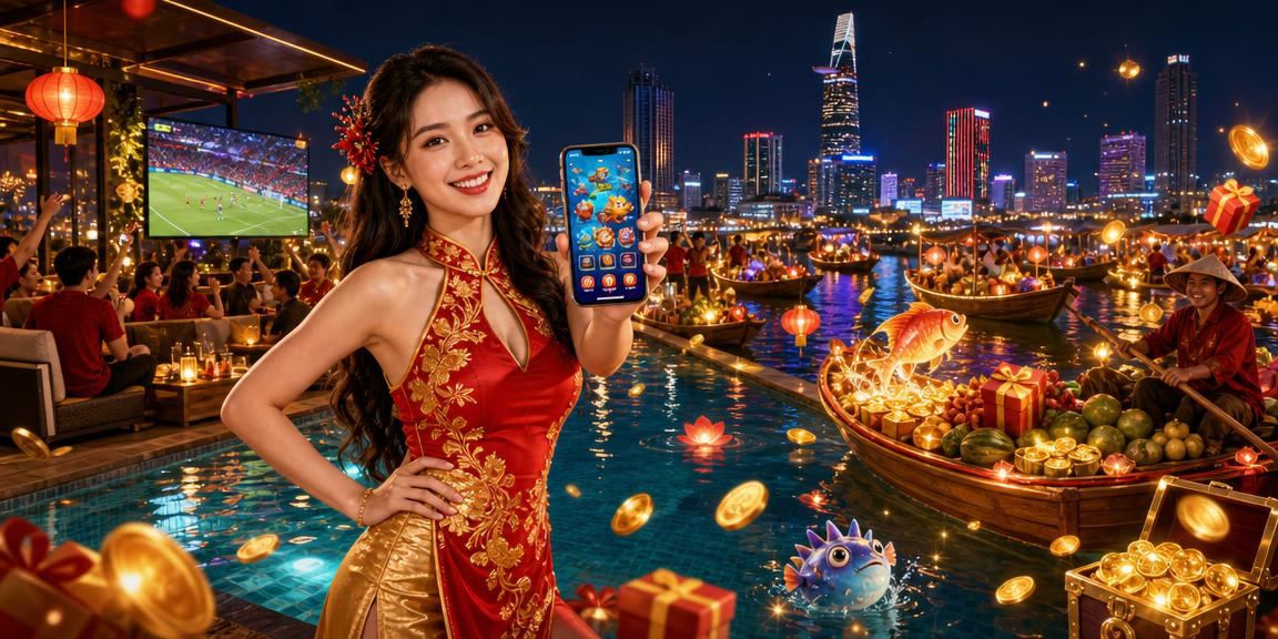 Người dùng tại chợ đêm Hồ Chí Minh chơi bắn cá và tích điểm VIP trên zombie2